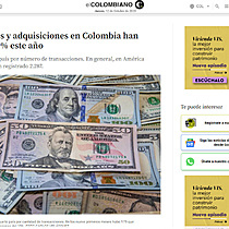 Fusiones y adquisiciones en Colombia han cado 19% este ao